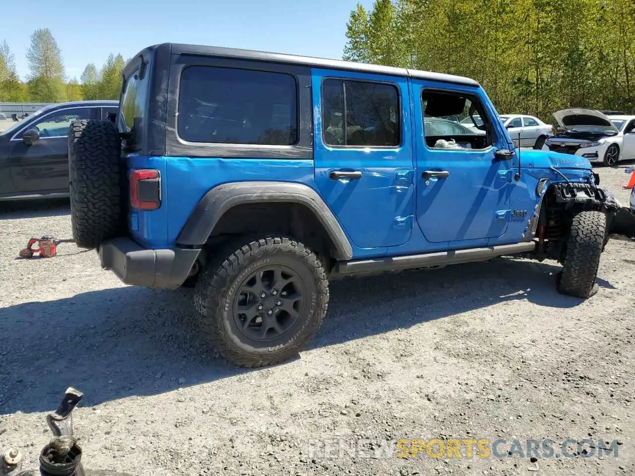 3 Photograph of a damaged car 1C4HJXDG1MW863778 JEEP WRANGLER 2021