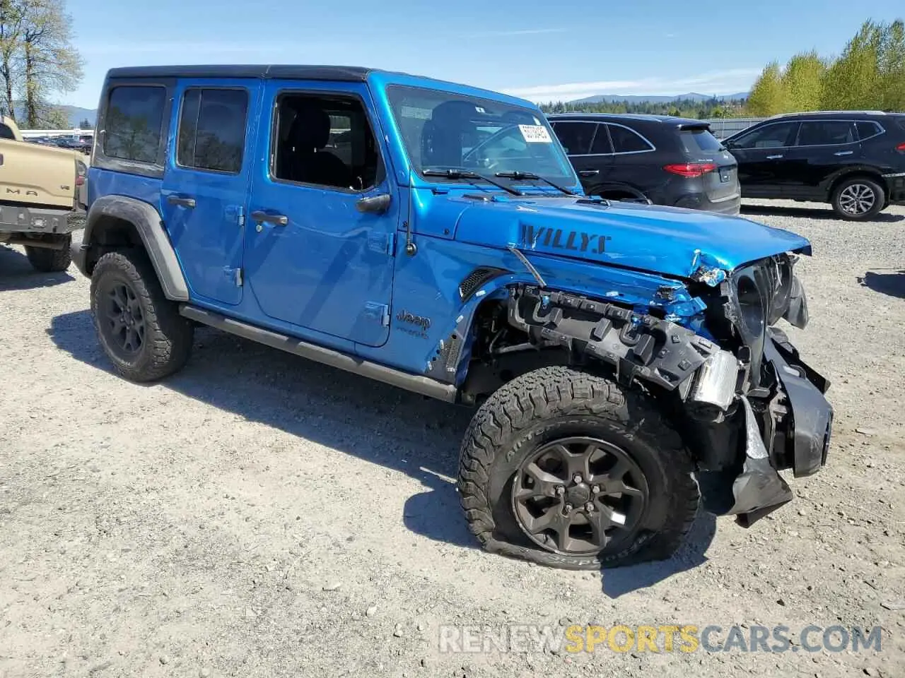 4 Photograph of a damaged car 1C4HJXDG1MW863778 JEEP WRANGLER 2021