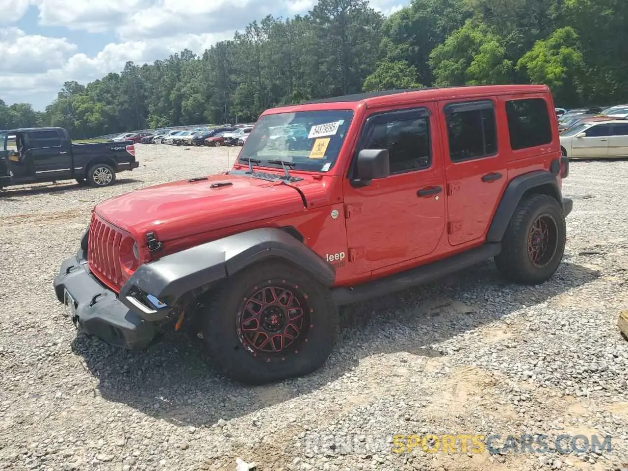 1 Photograph of a damaged car 1C4HJXDG3MW525881 JEEP WRANGLER 2021