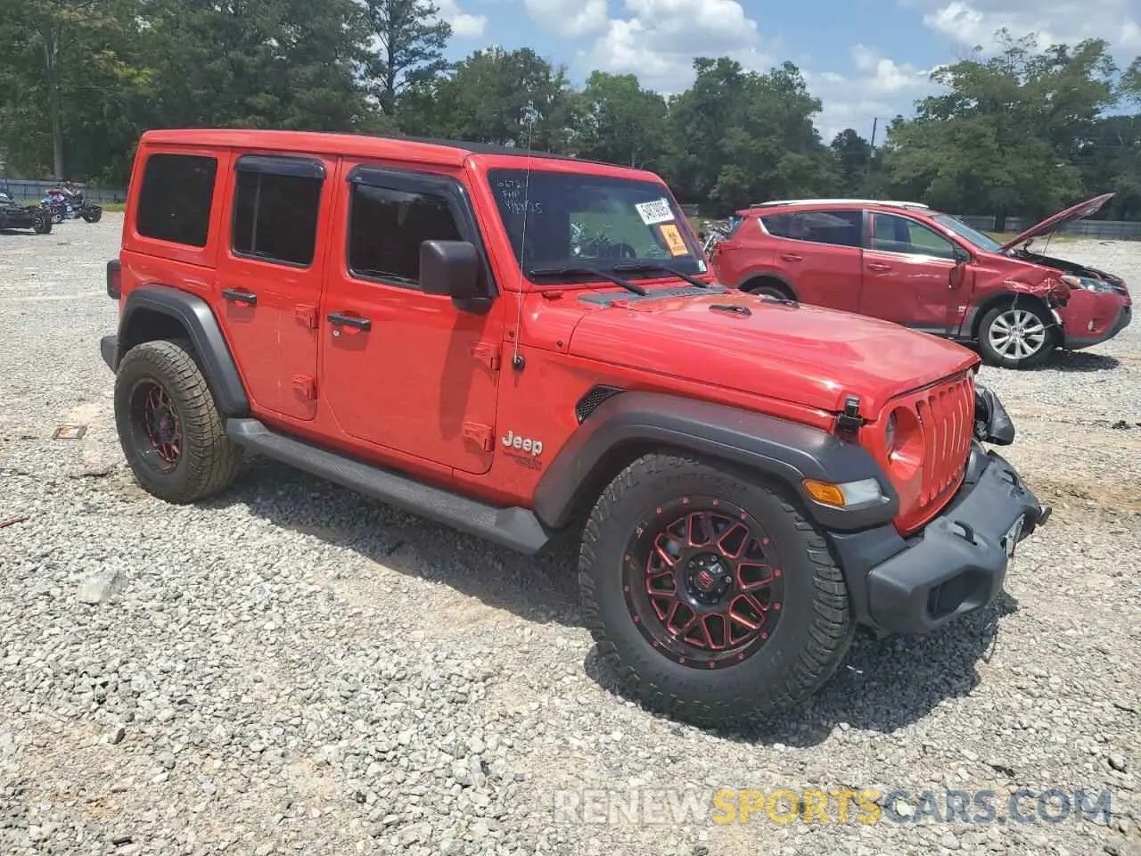 4 Photograph of a damaged car 1C4HJXDG3MW525881 JEEP WRANGLER 2021