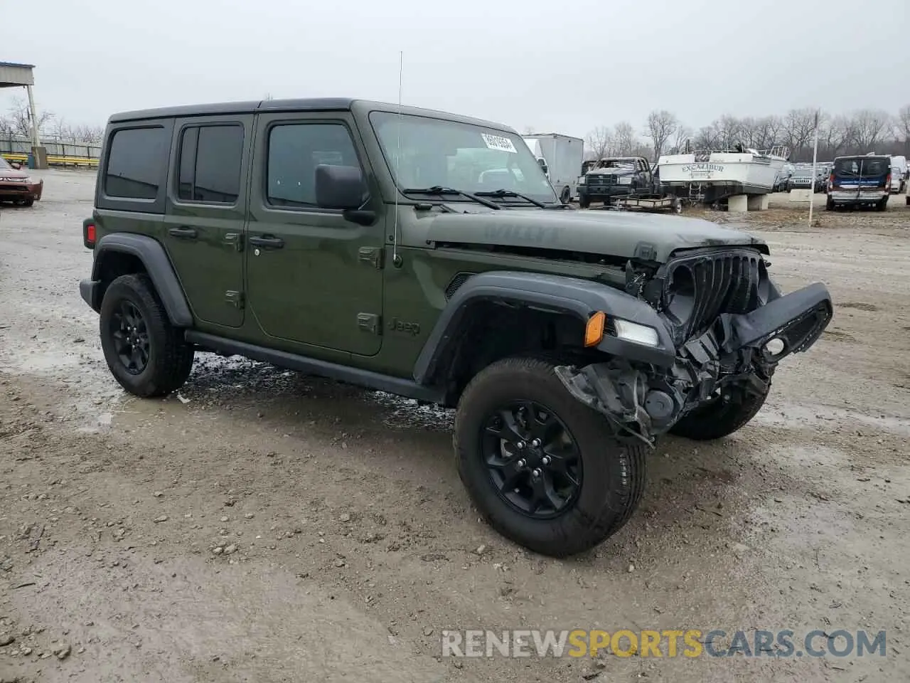 4 Photograph of a damaged car 1C4HJXDG3MW697733 JEEP WRANGLER 2021