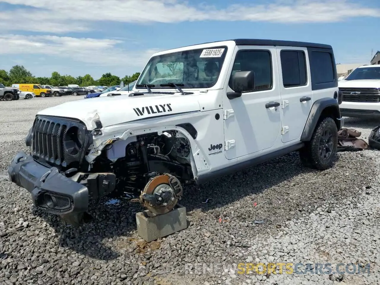 1 Photograph of a damaged car 1C4HJXDG3MW752441 JEEP WRANGLER 2021