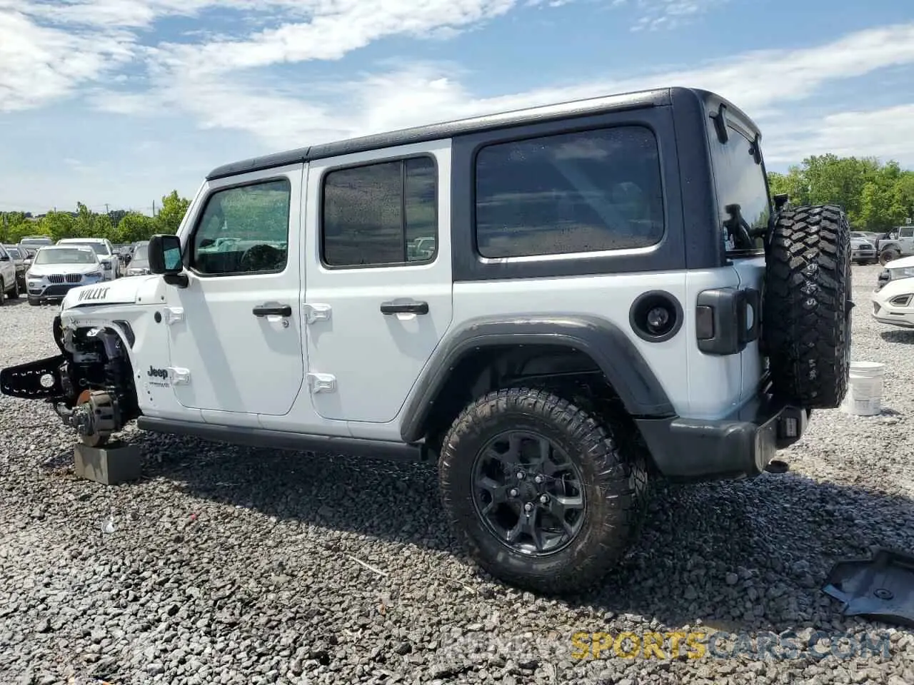 2 Photograph of a damaged car 1C4HJXDG3MW752441 JEEP WRANGLER 2021