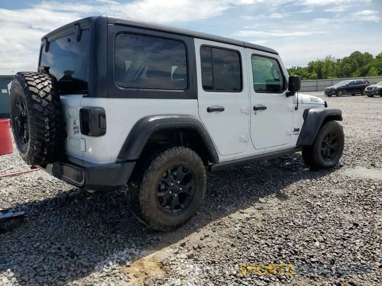 3 Photograph of a damaged car 1C4HJXDG3MW752441 JEEP WRANGLER 2021