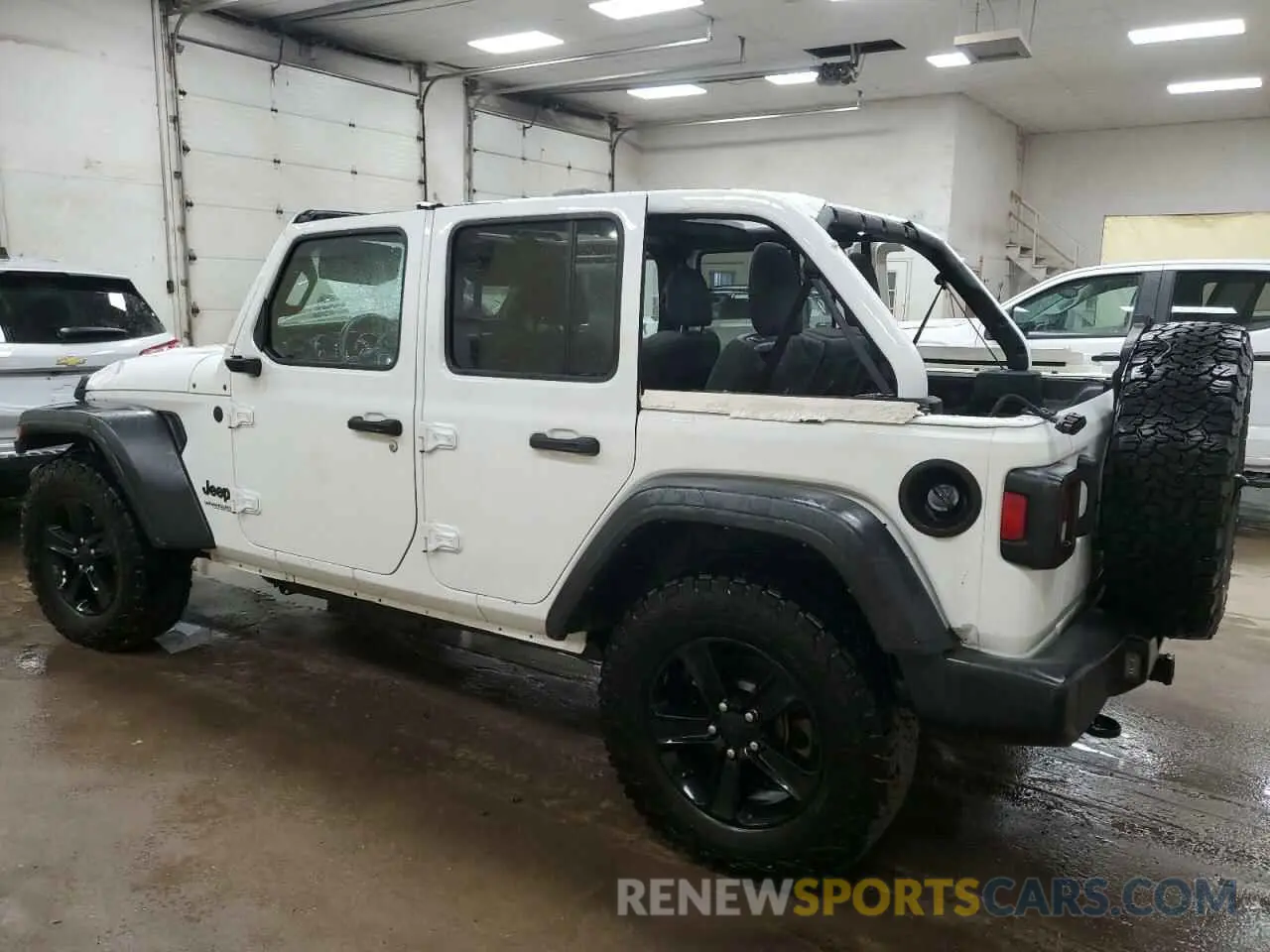 2 Photograph of a damaged car 1C4HJXDG3MW836744 JEEP WRANGLER 2021