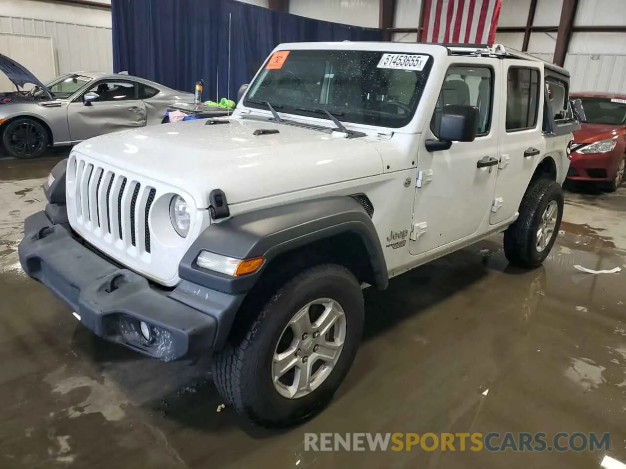 1 Photograph of a damaged car 1C4HJXDG4MW509446 JEEP WRANGLER 2021