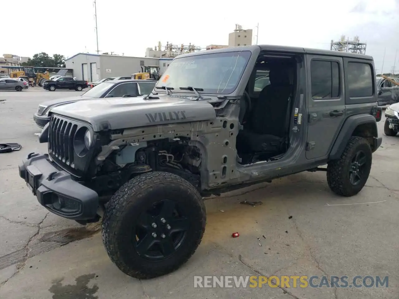 1 Photograph of a damaged car 1C4HJXDG4MW609644 JEEP WRANGLER 2021