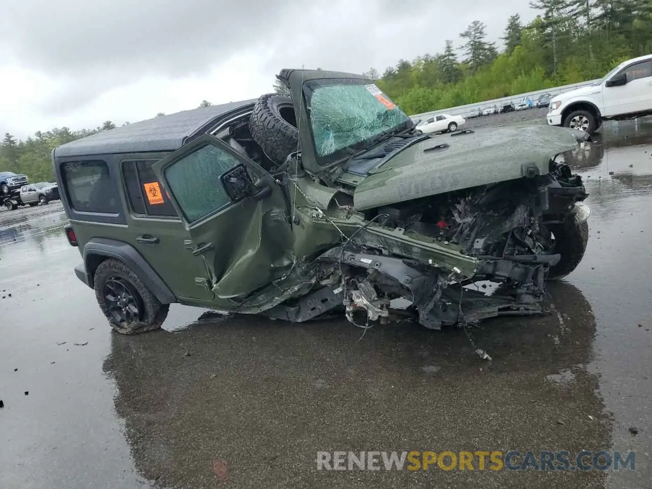 4 Photograph of a damaged car 1C4HJXDG4MW666703 JEEP WRANGLER 2021