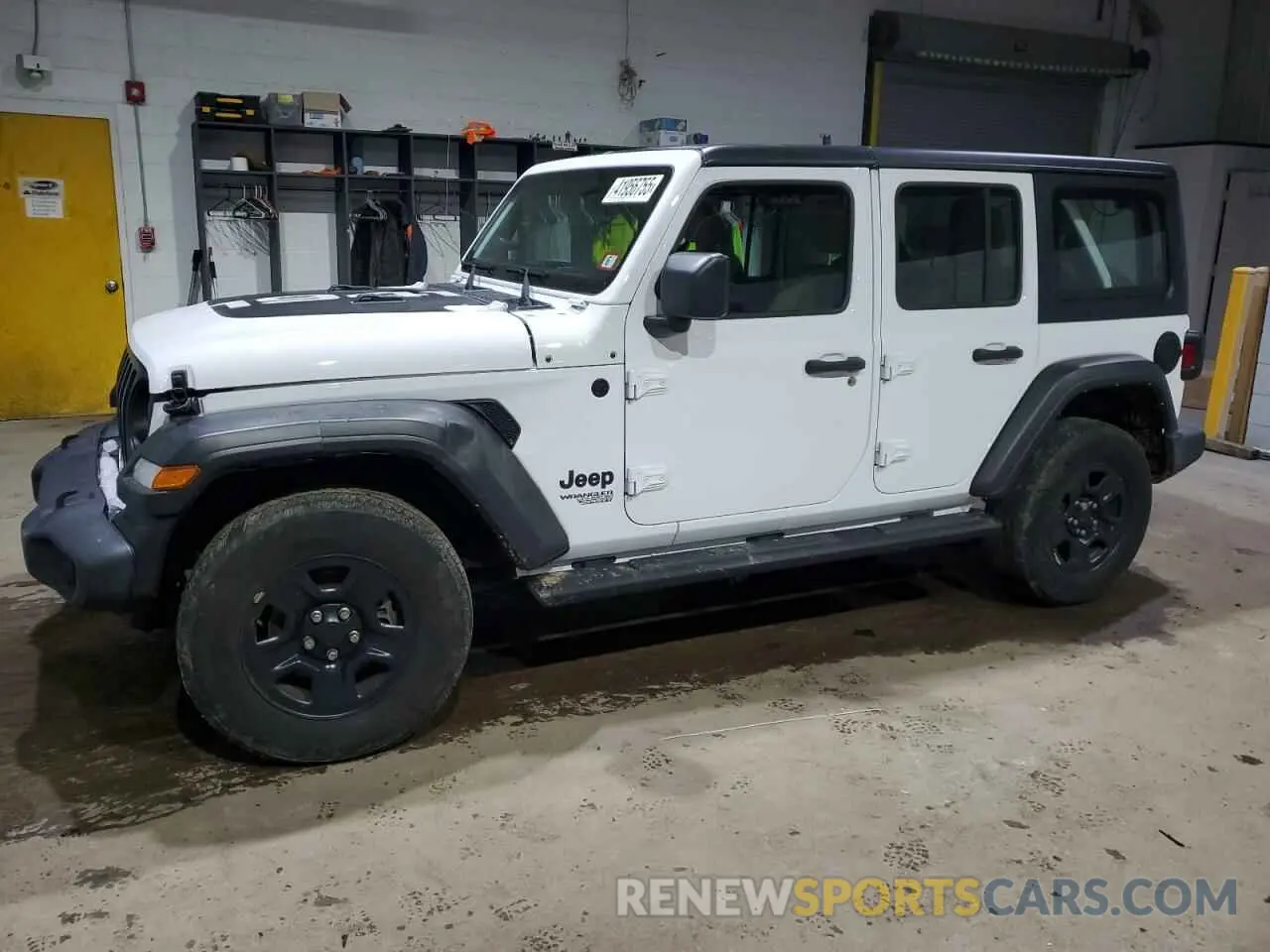 1 Photograph of a damaged car 1C4HJXDG4MW821718 JEEP WRANGLER 2021