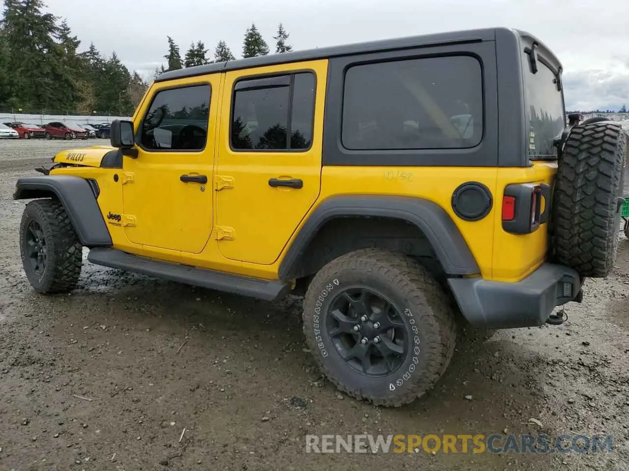 2 Photograph of a damaged car 1C4HJXDG5MW577822 JEEP WRANGLER 2021