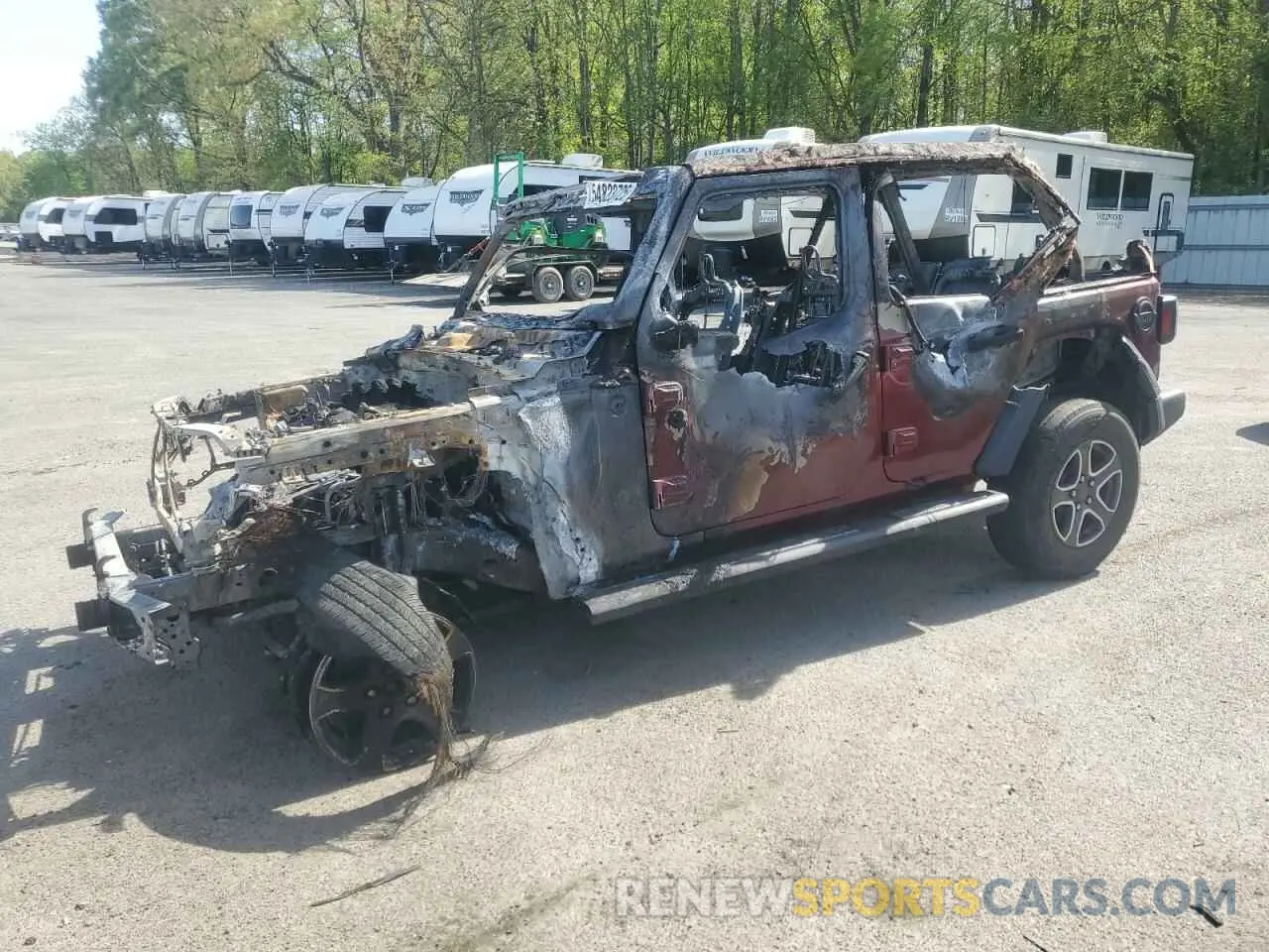 1 Photograph of a damaged car 1C4HJXDG5MW809996 JEEP WRANGLER 2021