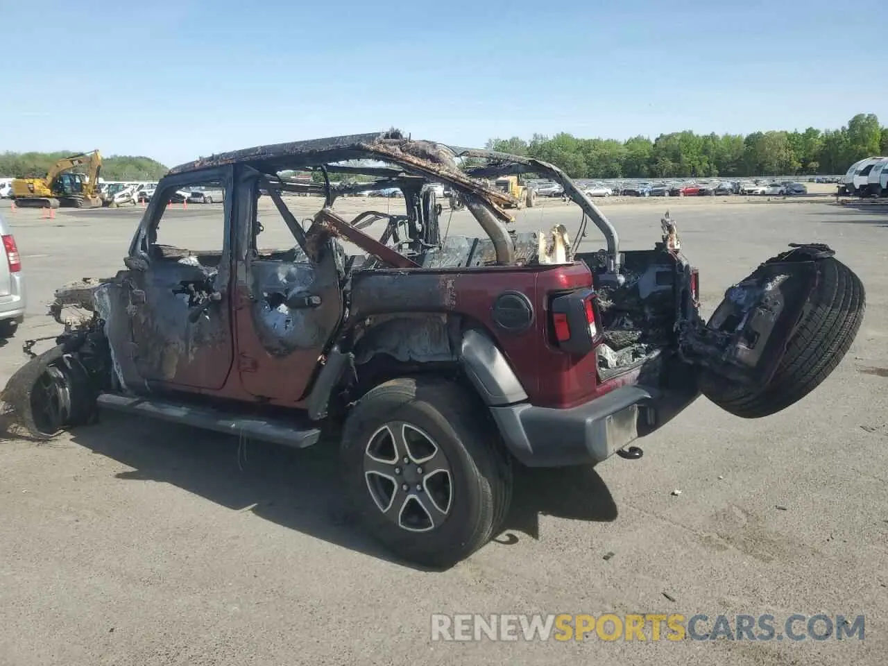2 Photograph of a damaged car 1C4HJXDG5MW809996 JEEP WRANGLER 2021