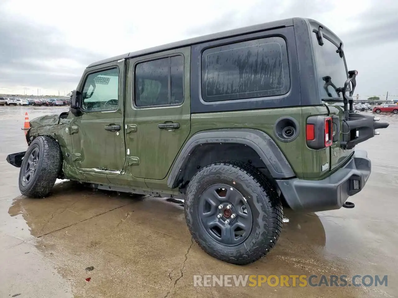 2 Photograph of a damaged car 1C4HJXDG7MW708491 JEEP WRANGLER 2021