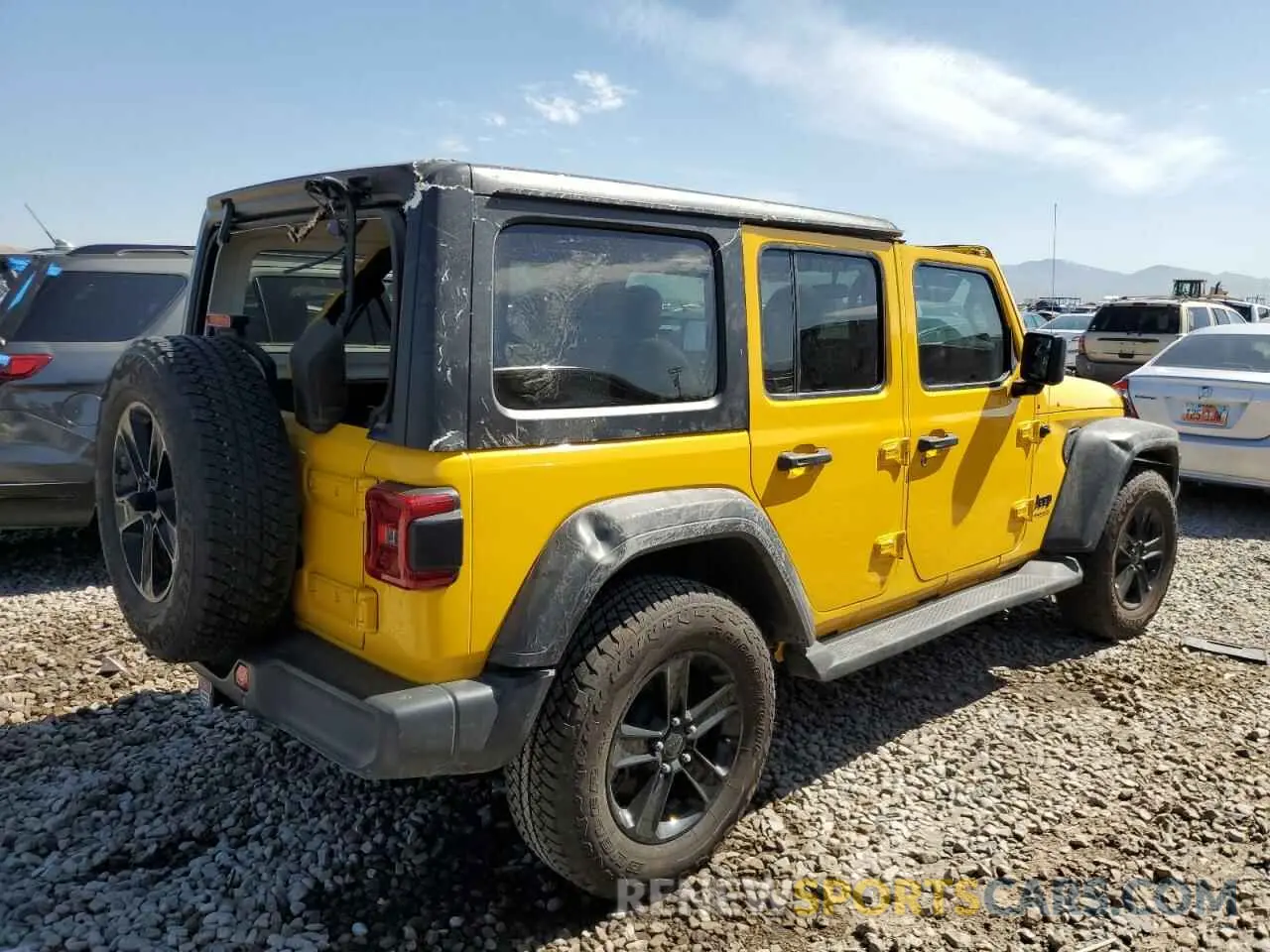 3 Photograph of a damaged car 1C4HJXDG8MW505223 JEEP WRANGLER 2021