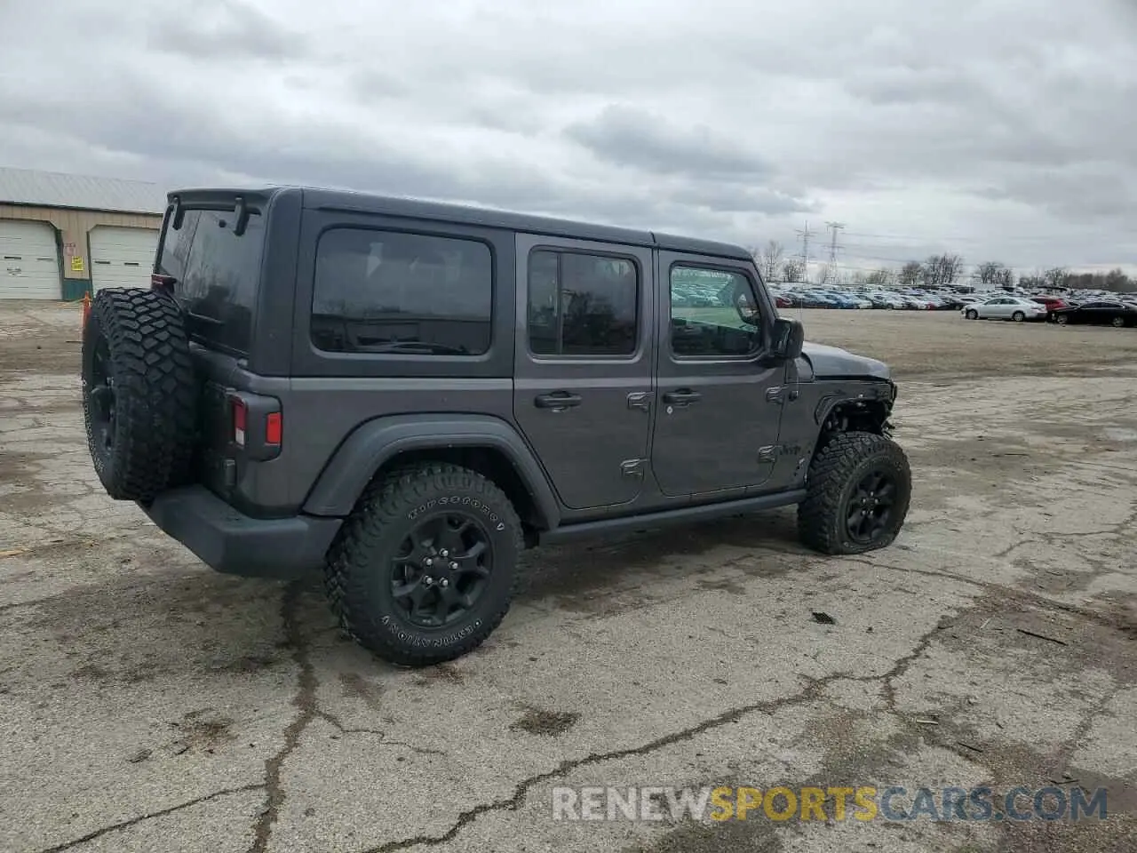 3 Photograph of a damaged car 1C4HJXDG8MW837159 JEEP WRANGLER 2021