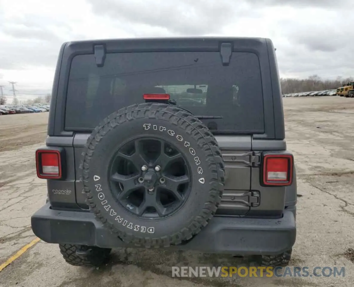 6 Photograph of a damaged car 1C4HJXDG8MW837159 JEEP WRANGLER 2021