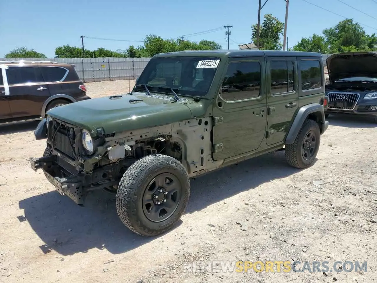 1 Photograph of a damaged car 1C4HJXDG9MW509488 JEEP WRANGLER 2021