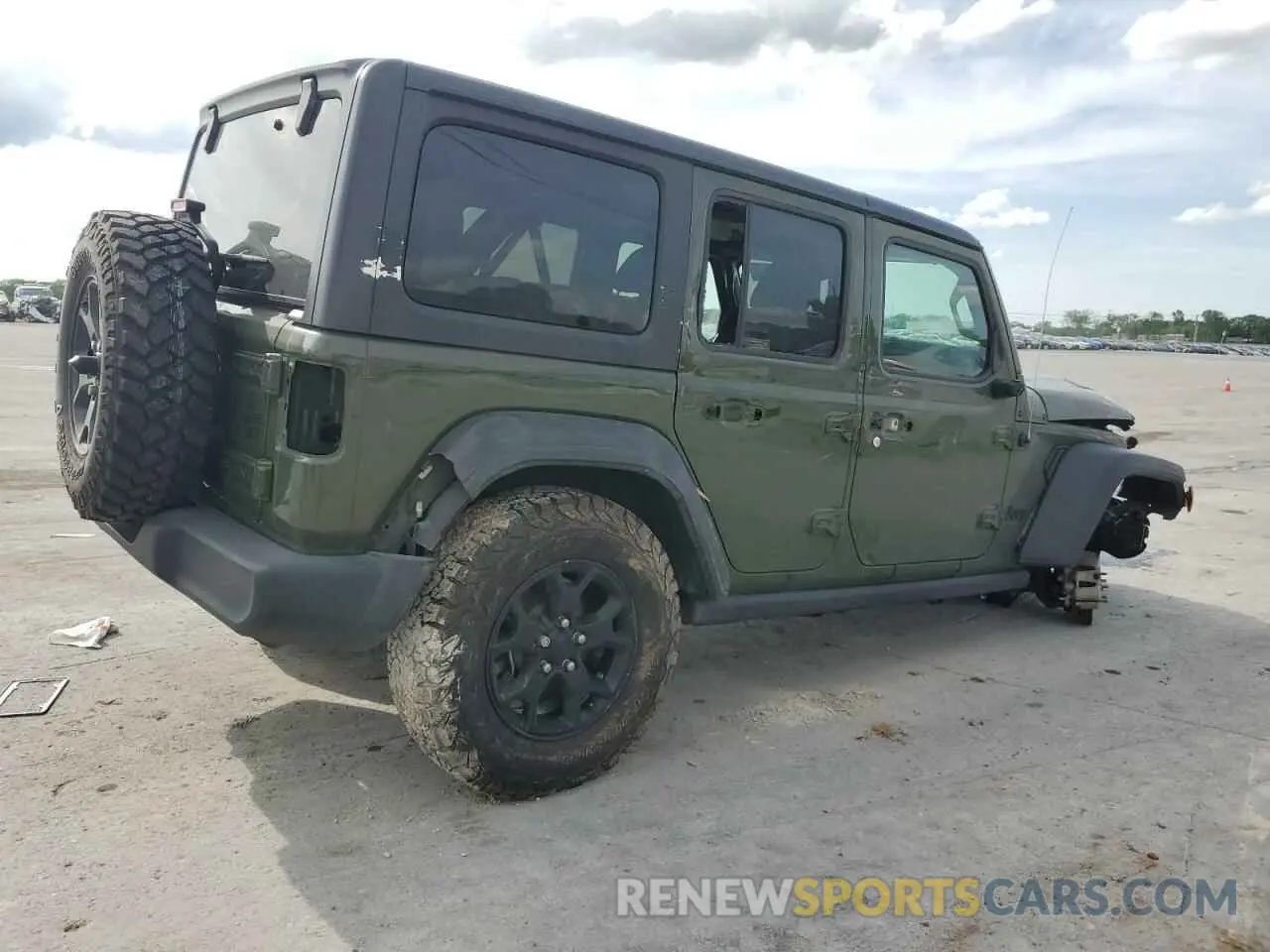 3 Photograph of a damaged car 1C4HJXDG9MW740262 JEEP WRANGLER 2021