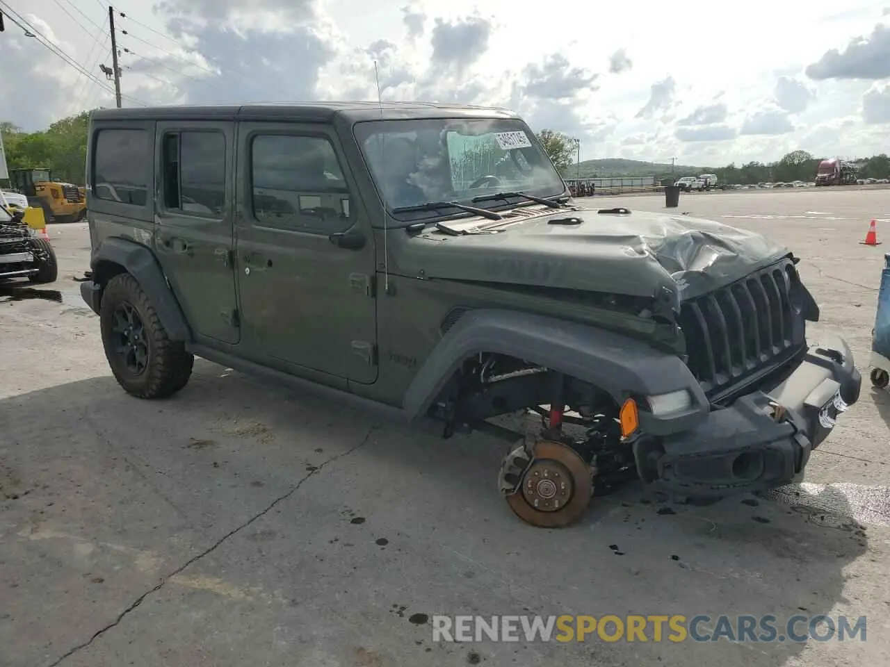 4 Photograph of a damaged car 1C4HJXDG9MW740262 JEEP WRANGLER 2021
