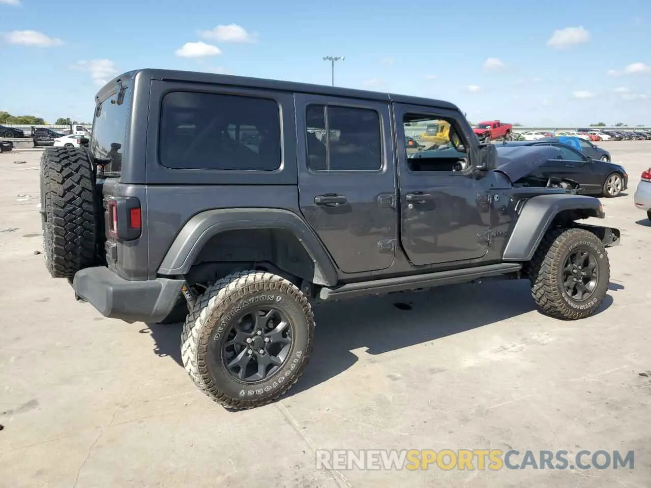 3 Photograph of a damaged car 1C4HJXDG9MW850373 JEEP WRANGLER 2021
