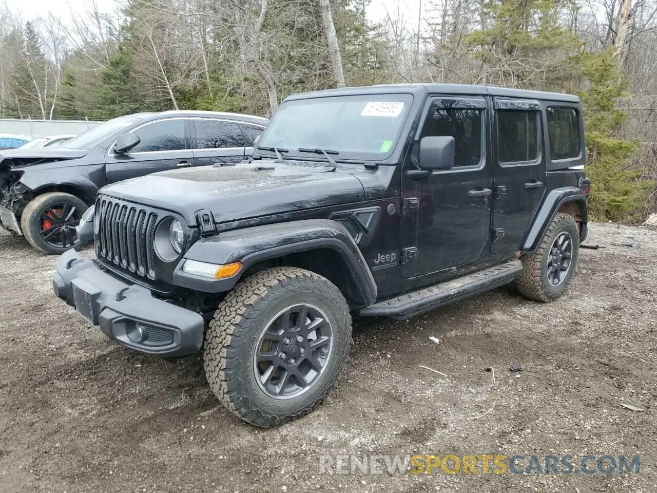 1 Photograph of a damaged car 1C4HJXDGXMW583129 JEEP WRANGLER 2021
