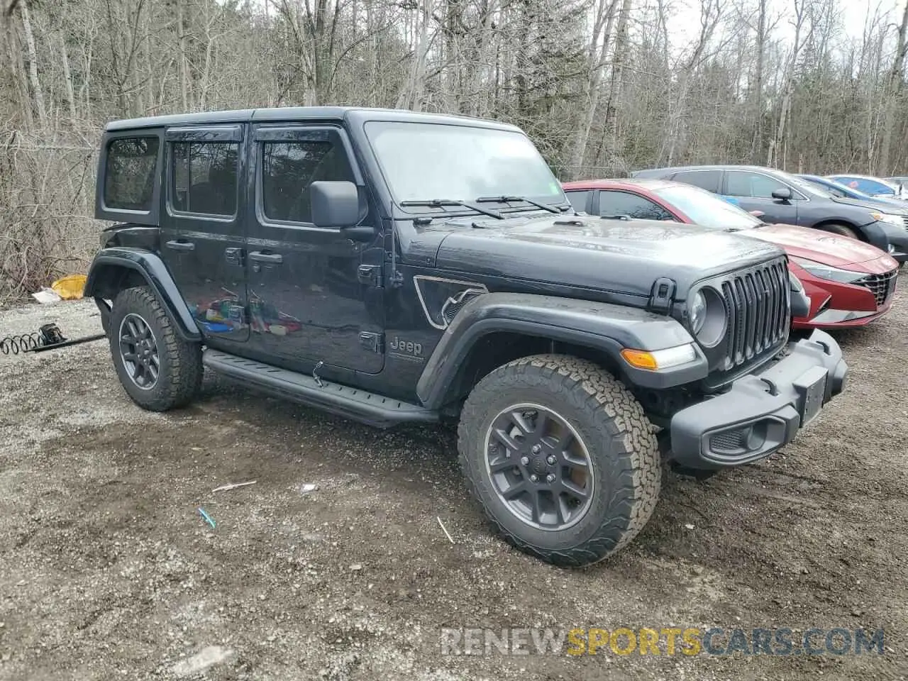 4 Photograph of a damaged car 1C4HJXDGXMW583129 JEEP WRANGLER 2021