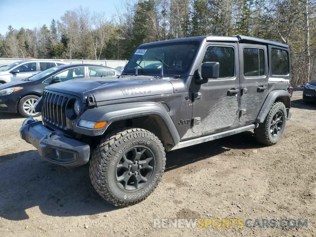 1 Photograph of a damaged car 1C4HJXDGXMW608997 JEEP WRANGLER 2021