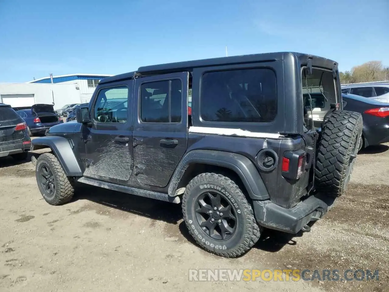 2 Photograph of a damaged car 1C4HJXDGXMW608997 JEEP WRANGLER 2021