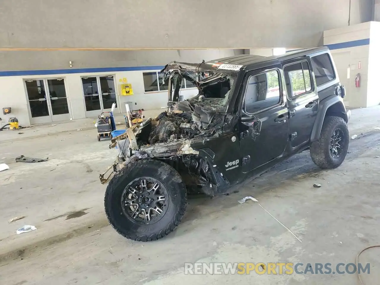 1 Photograph of a damaged car 1C4HJXDM3MW547787 JEEP WRANGLER 2021