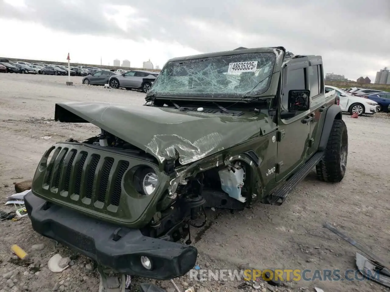1 Photograph of a damaged car 1C4HJXDM5MW546429 JEEP WRANGLER 2021