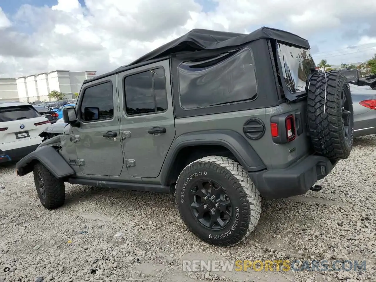 2 Photograph of a damaged car 1C4HJXDM6MW628041 JEEP WRANGLER 2021