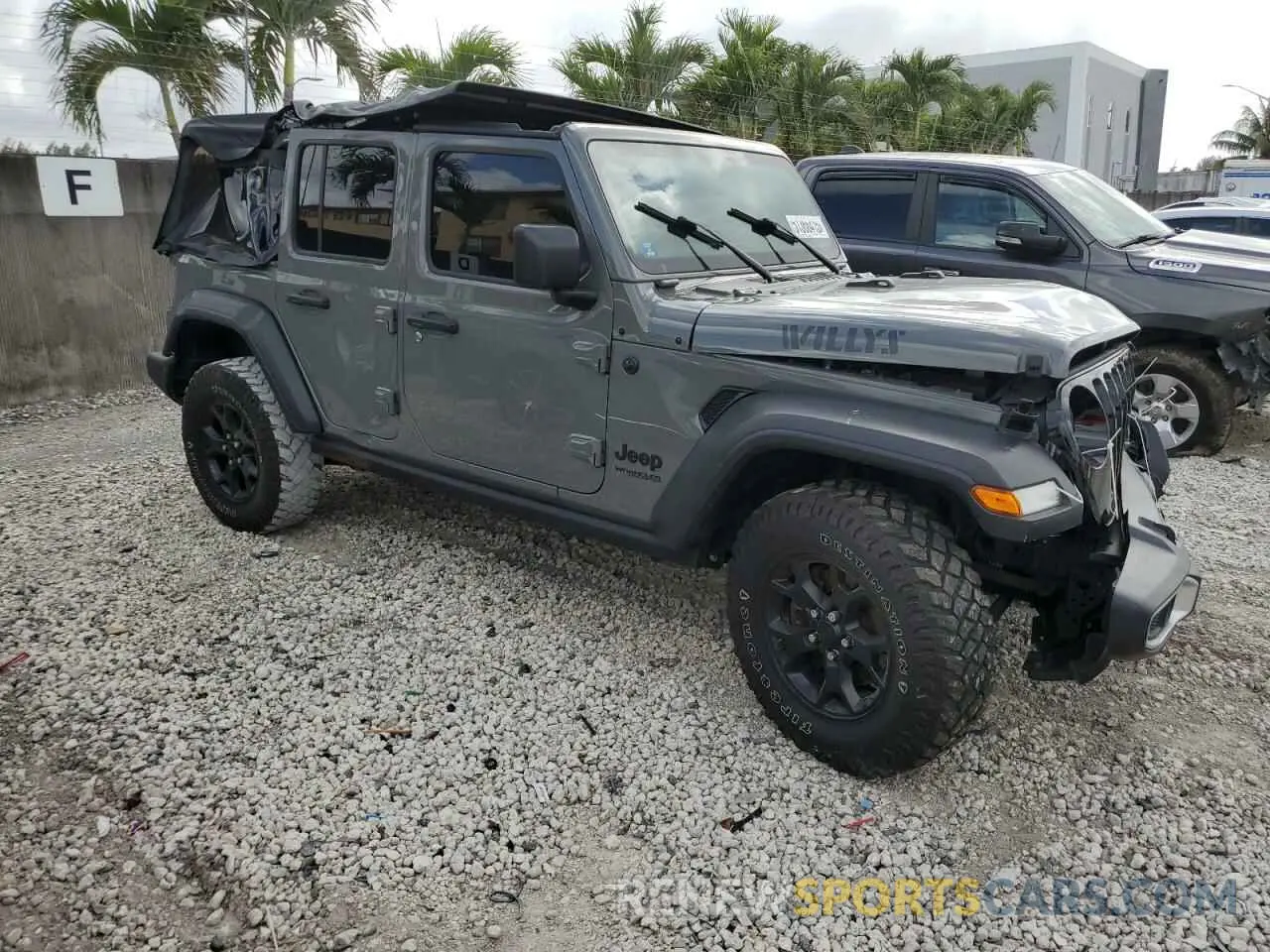 4 Photograph of a damaged car 1C4HJXDM6MW628041 JEEP WRANGLER 2021