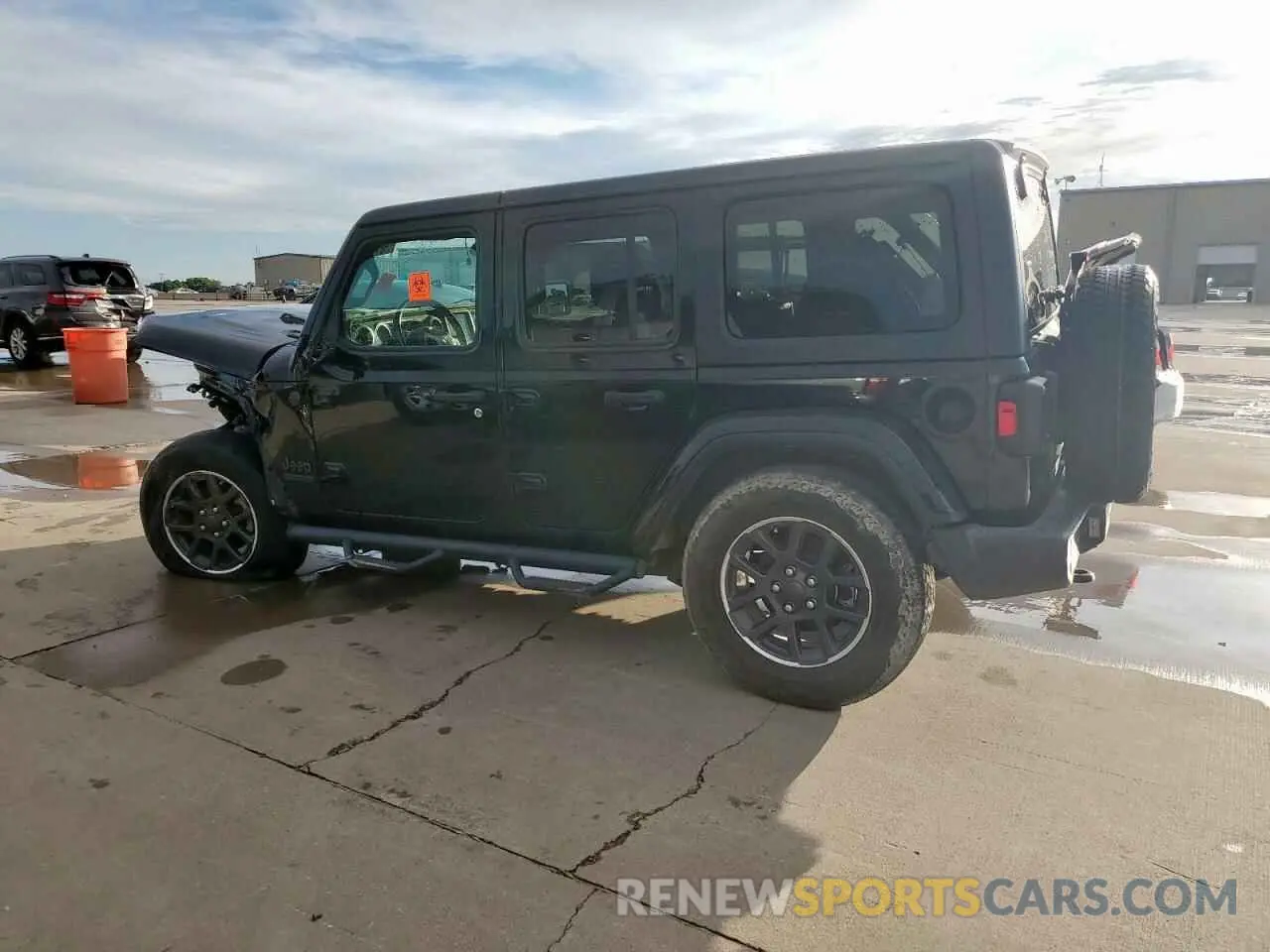 2 Photograph of a damaged car 1C4HJXDN0MW579721 JEEP WRANGLER 2021