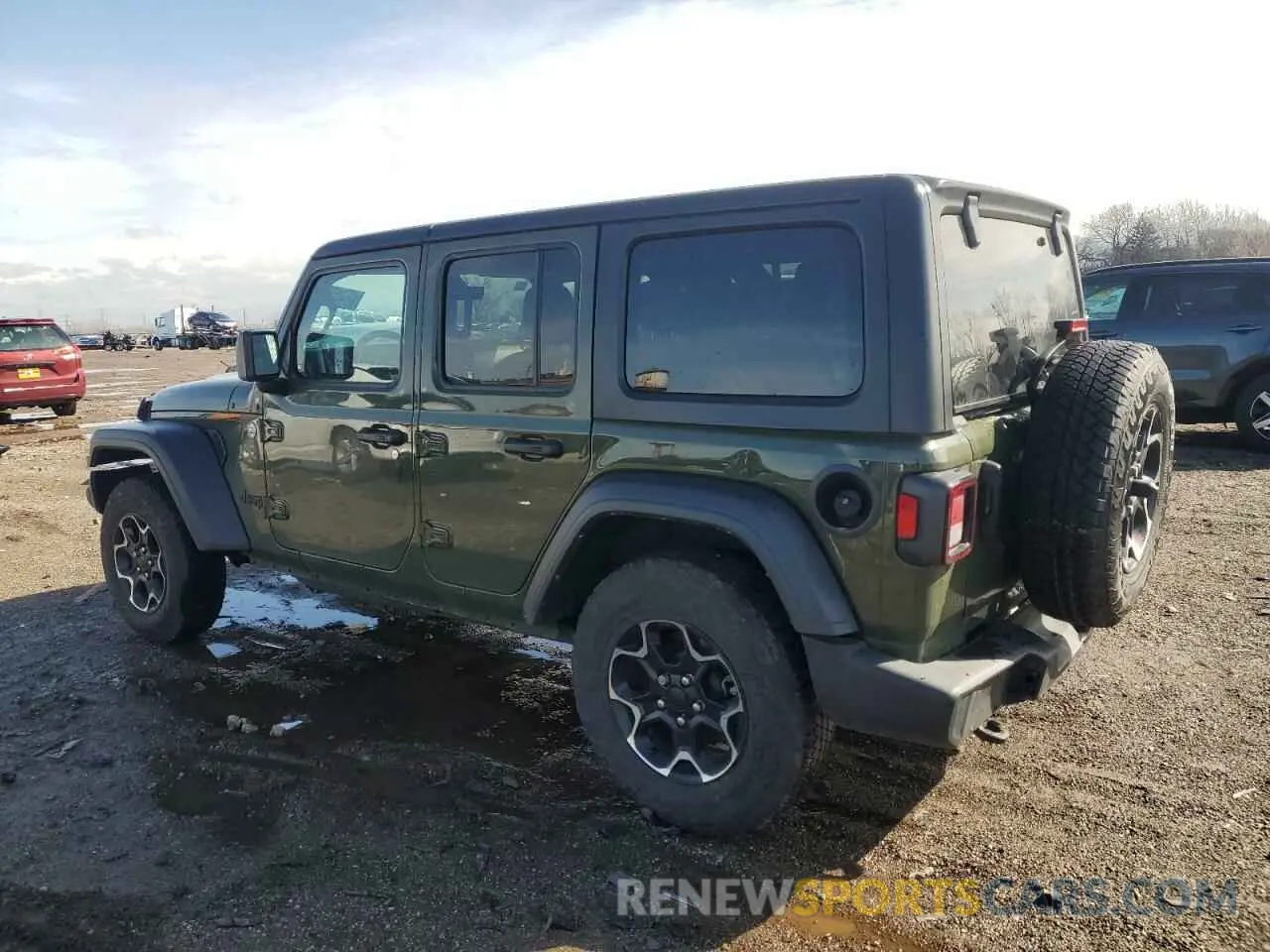 2 Photograph of a damaged car 1C4HJXDN0MW701915 JEEP WRANGLER 2021