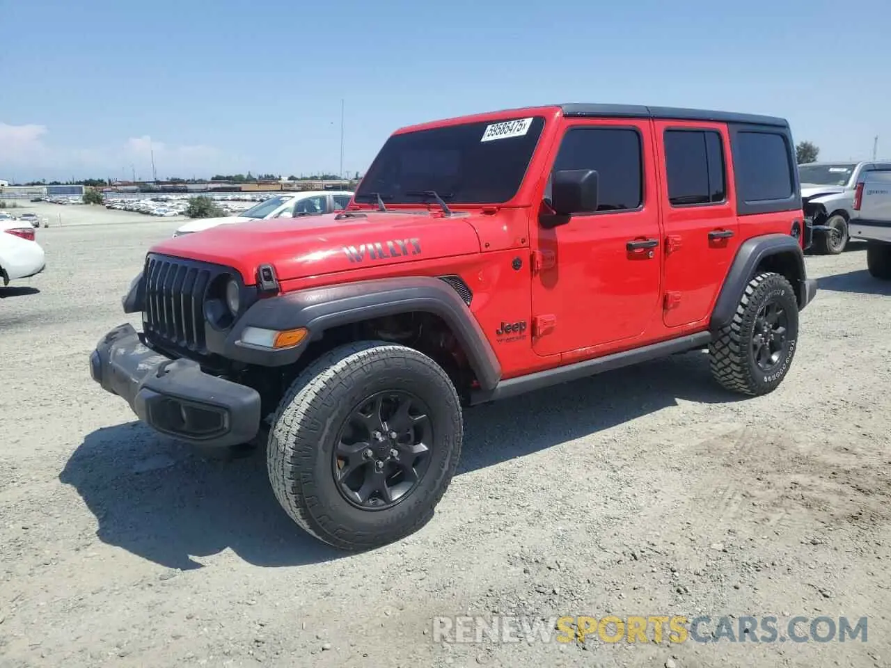1 Photograph of a damaged car 1C4HJXDN1MW528776 JEEP WRANGLER 2021