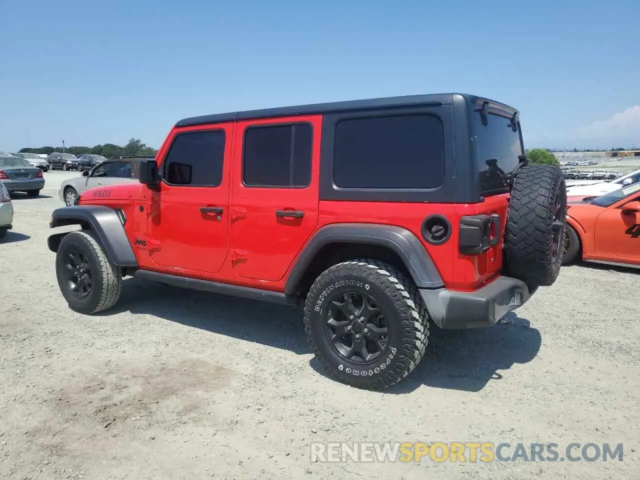2 Photograph of a damaged car 1C4HJXDN1MW528776 JEEP WRANGLER 2021