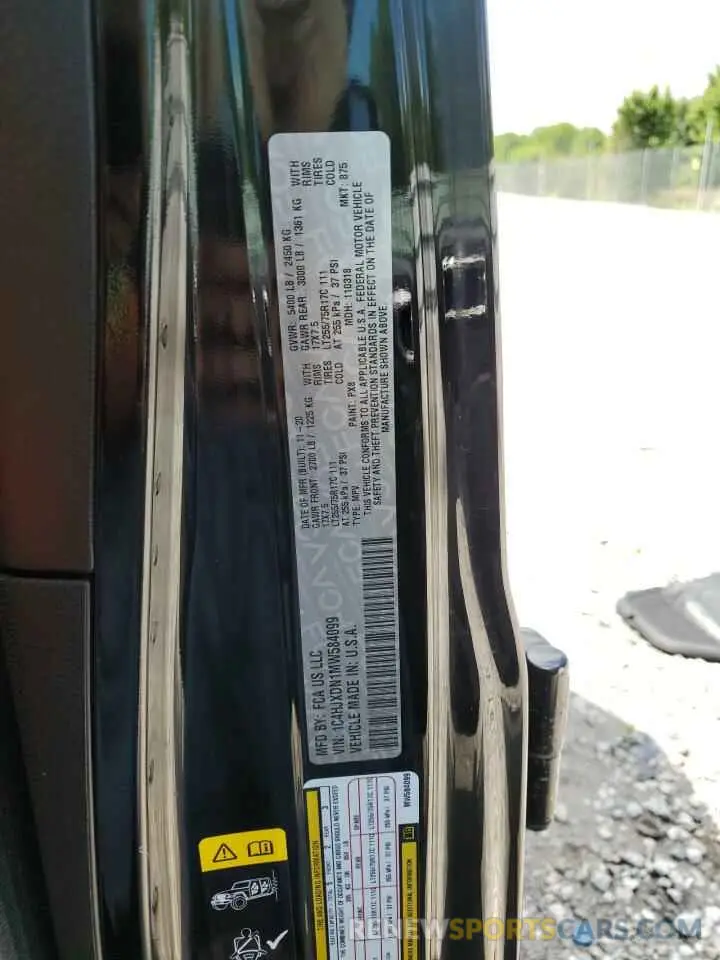13 Photograph of a damaged car 1C4HJXDN1MW584099 JEEP WRANGLER 2021