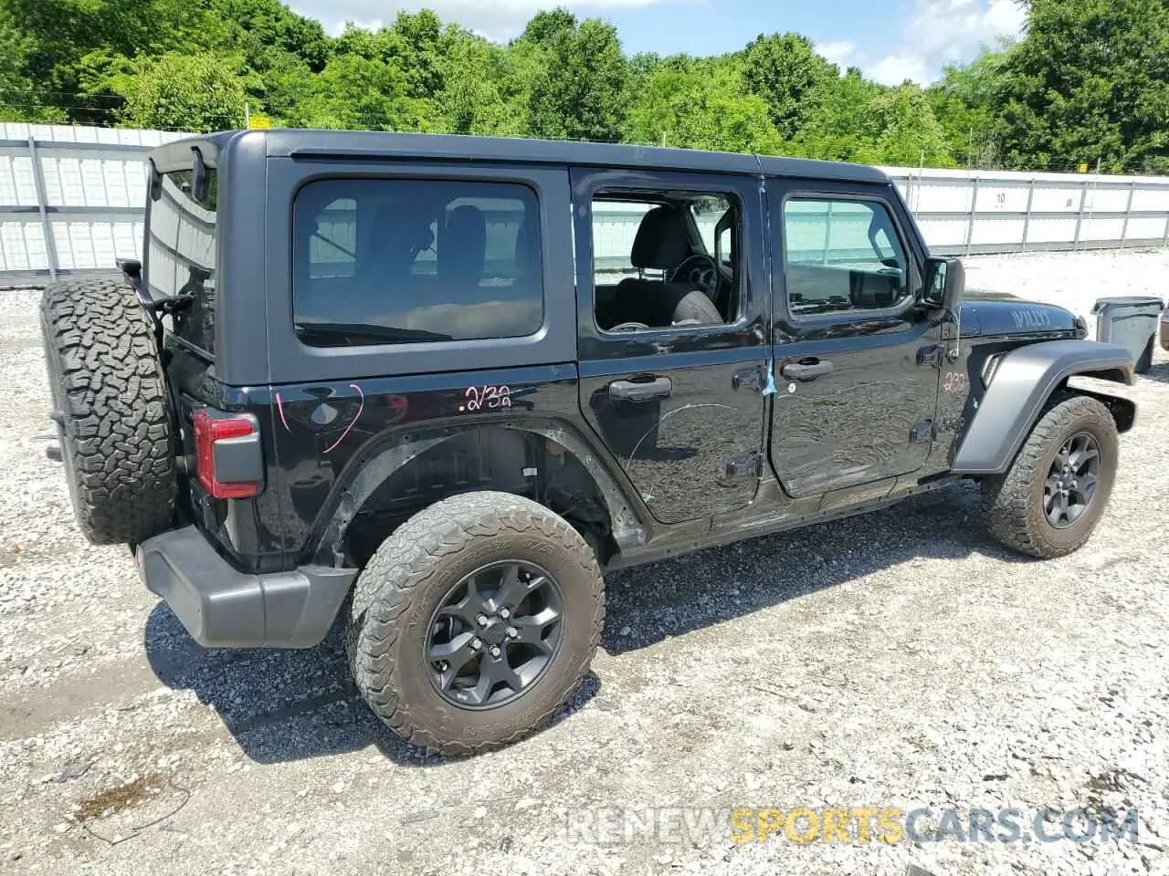 3 Photograph of a damaged car 1C4HJXDN1MW584099 JEEP WRANGLER 2021