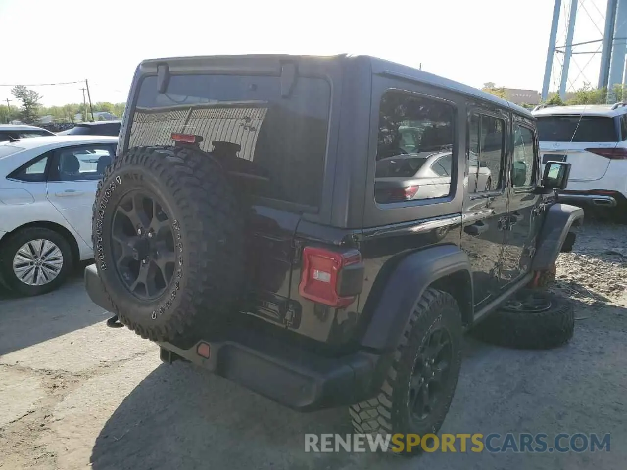 3 Photograph of a damaged car 1C4HJXDN1MW816202 JEEP WRANGLER 2021