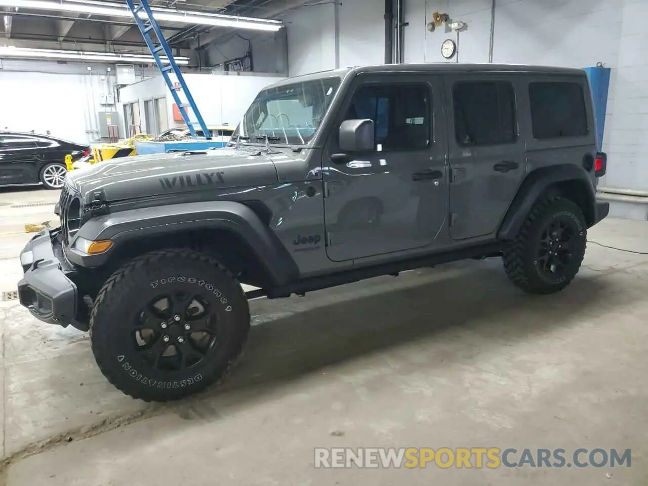 1 Photograph of a damaged car 1C4HJXDN3MW570110 JEEP WRANGLER 2021