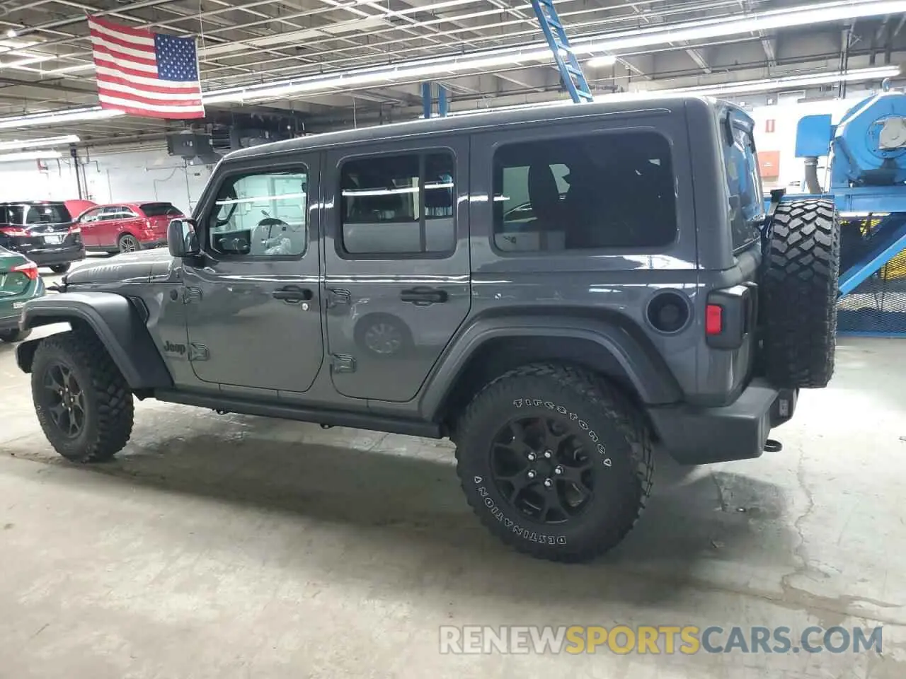 2 Photograph of a damaged car 1C4HJXDN3MW570110 JEEP WRANGLER 2021