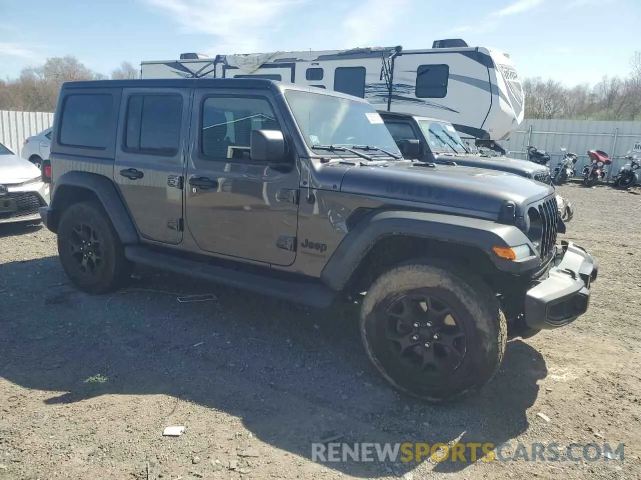 4 Photograph of a damaged car 1C4HJXDN3MW817464 JEEP WRANGLER 2021