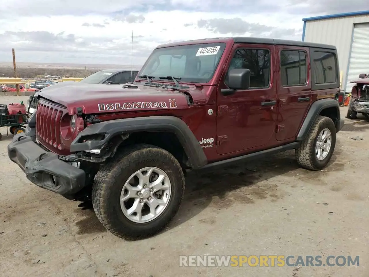 1 Photograph of a damaged car 1C4HJXDN4MW594626 JEEP WRANGLER 2021