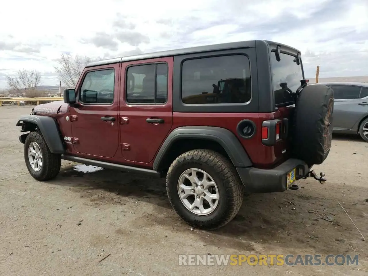 2 Photograph of a damaged car 1C4HJXDN4MW594626 JEEP WRANGLER 2021