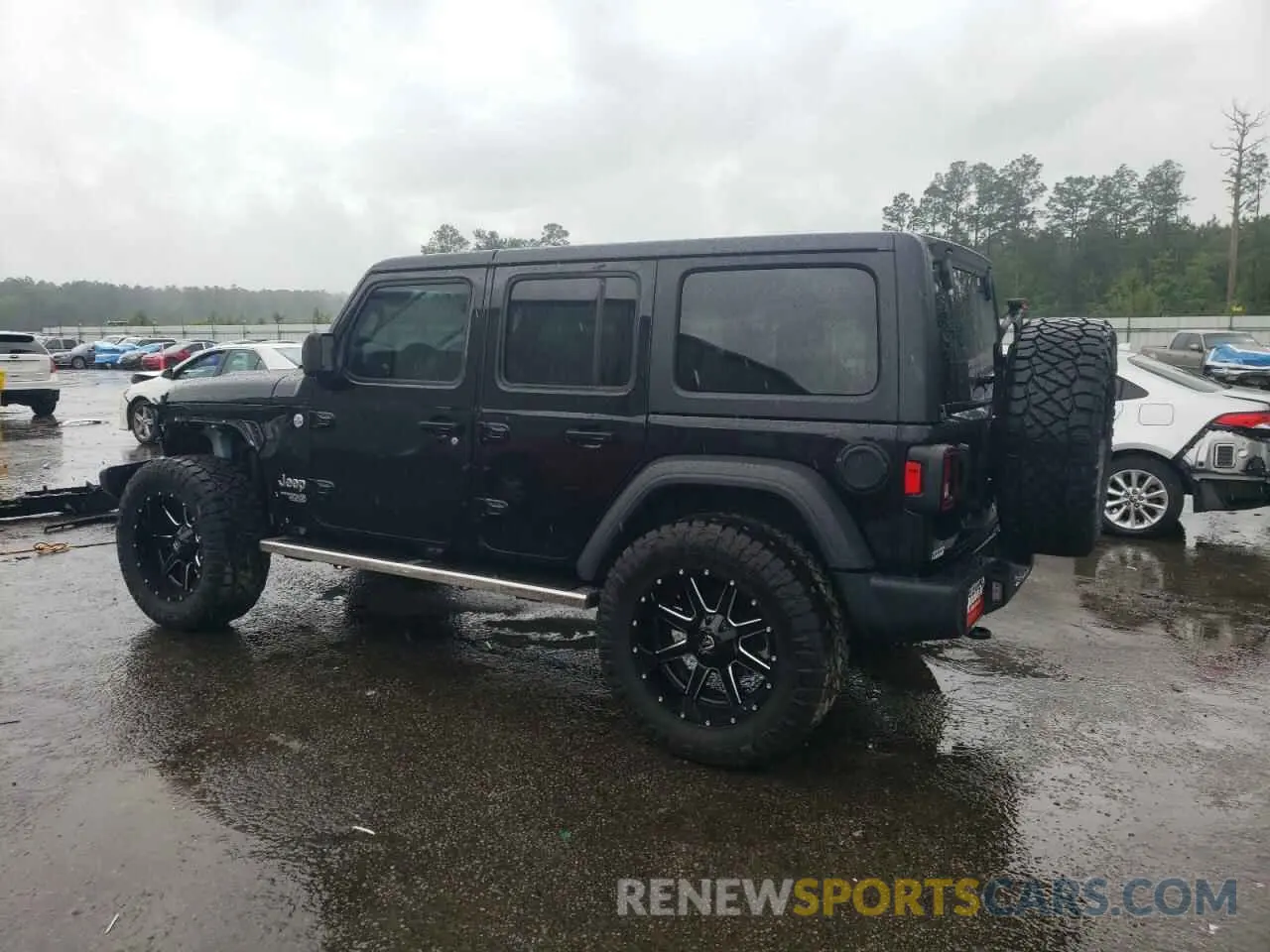2 Photograph of a damaged car 1C4HJXDN5MW525525 JEEP WRANGLER 2021