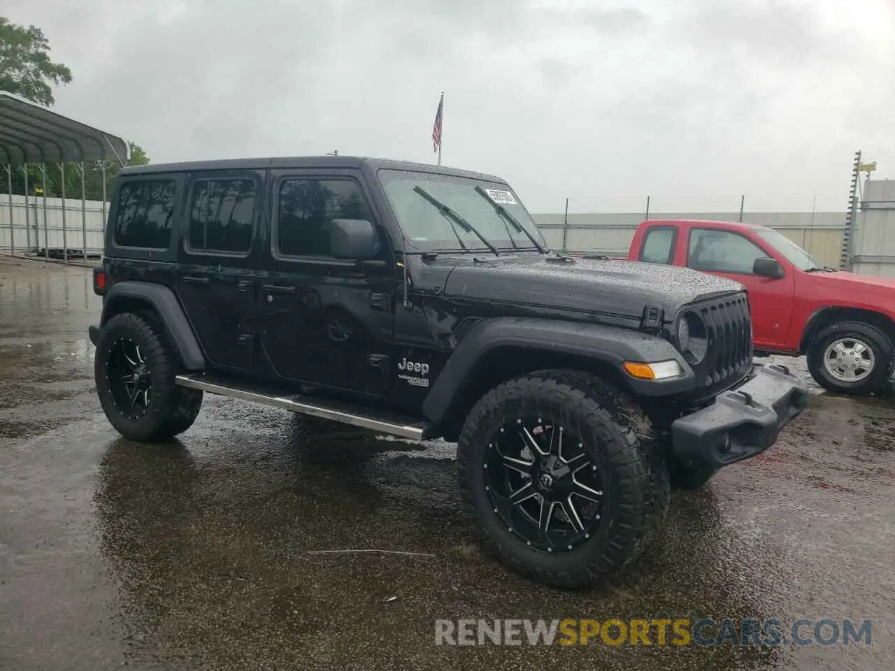 4 Photograph of a damaged car 1C4HJXDN5MW525525 JEEP WRANGLER 2021