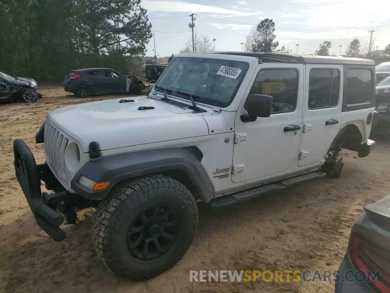 1 Photograph of a damaged car 1C4HJXDN5MW592660 JEEP WRANGLER 2021