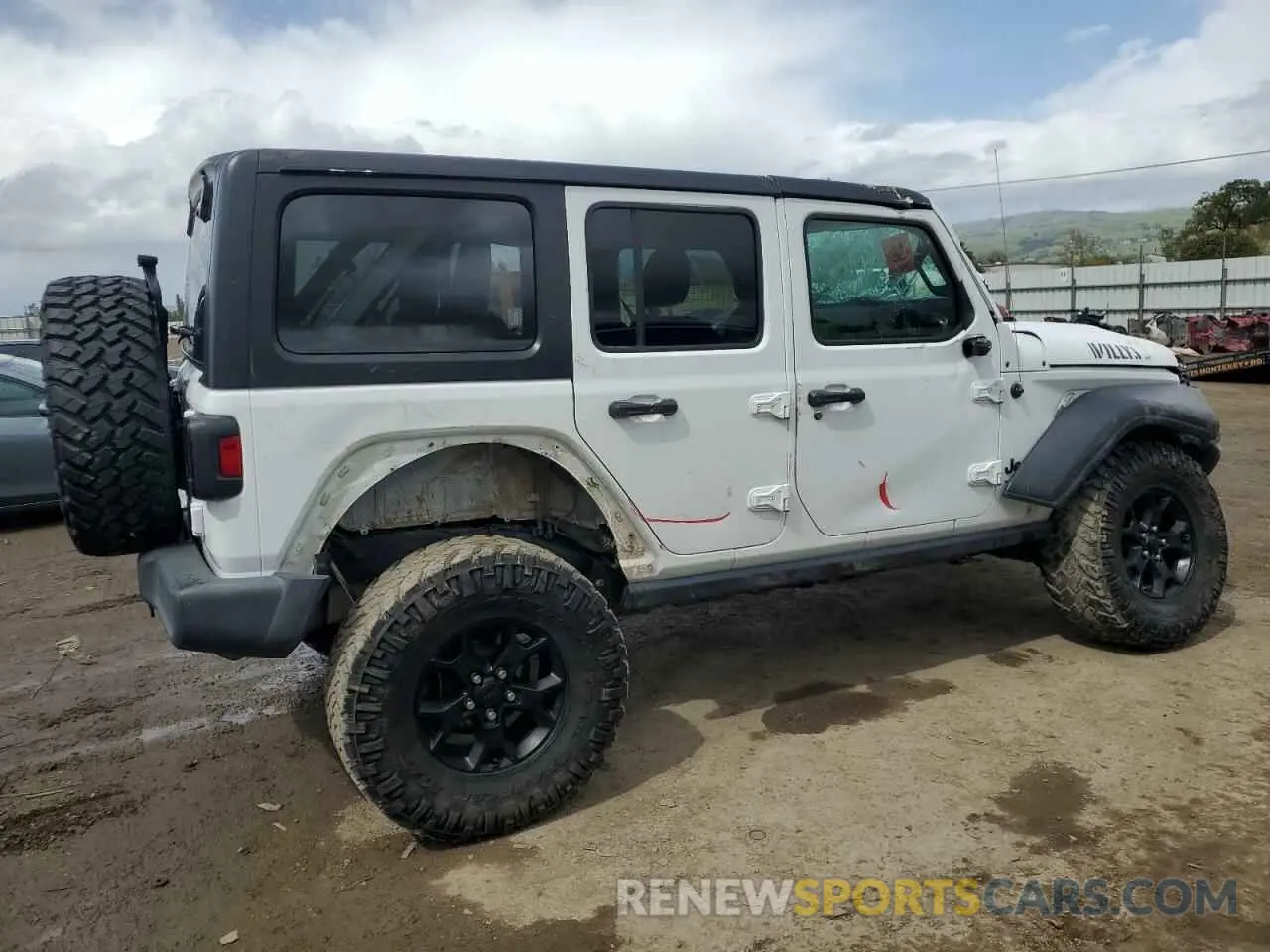 3 Photograph of a damaged car 1C4HJXDN5MW630551 JEEP WRANGLER 2021