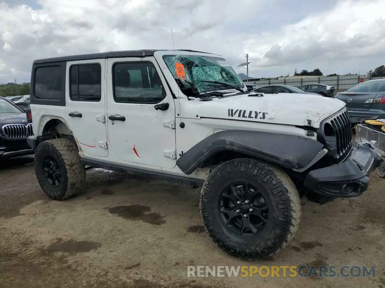 4 Photograph of a damaged car 1C4HJXDN5MW630551 JEEP WRANGLER 2021