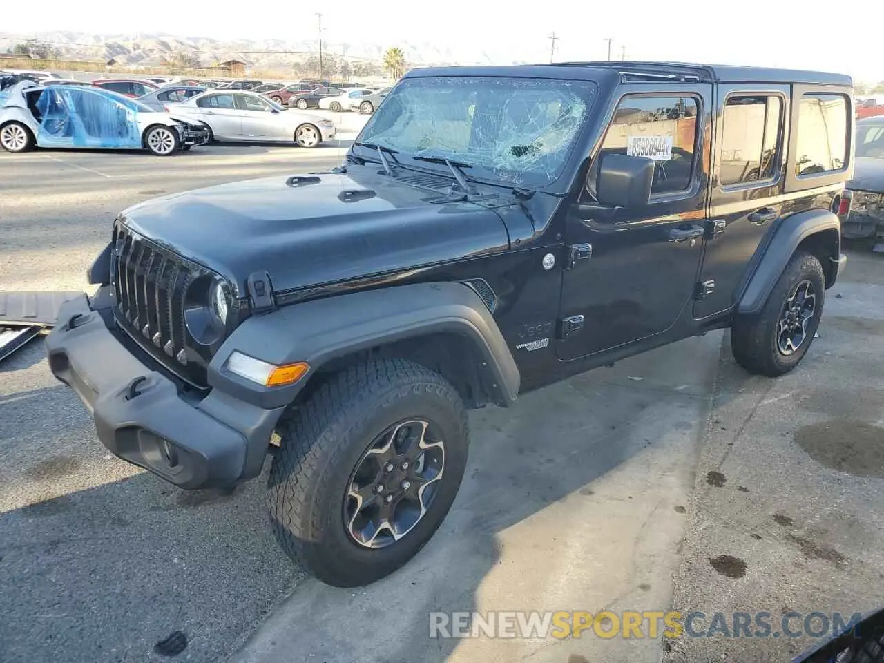 1 Photograph of a damaged car 1C4HJXDN5MW715082 JEEP WRANGLER 2021